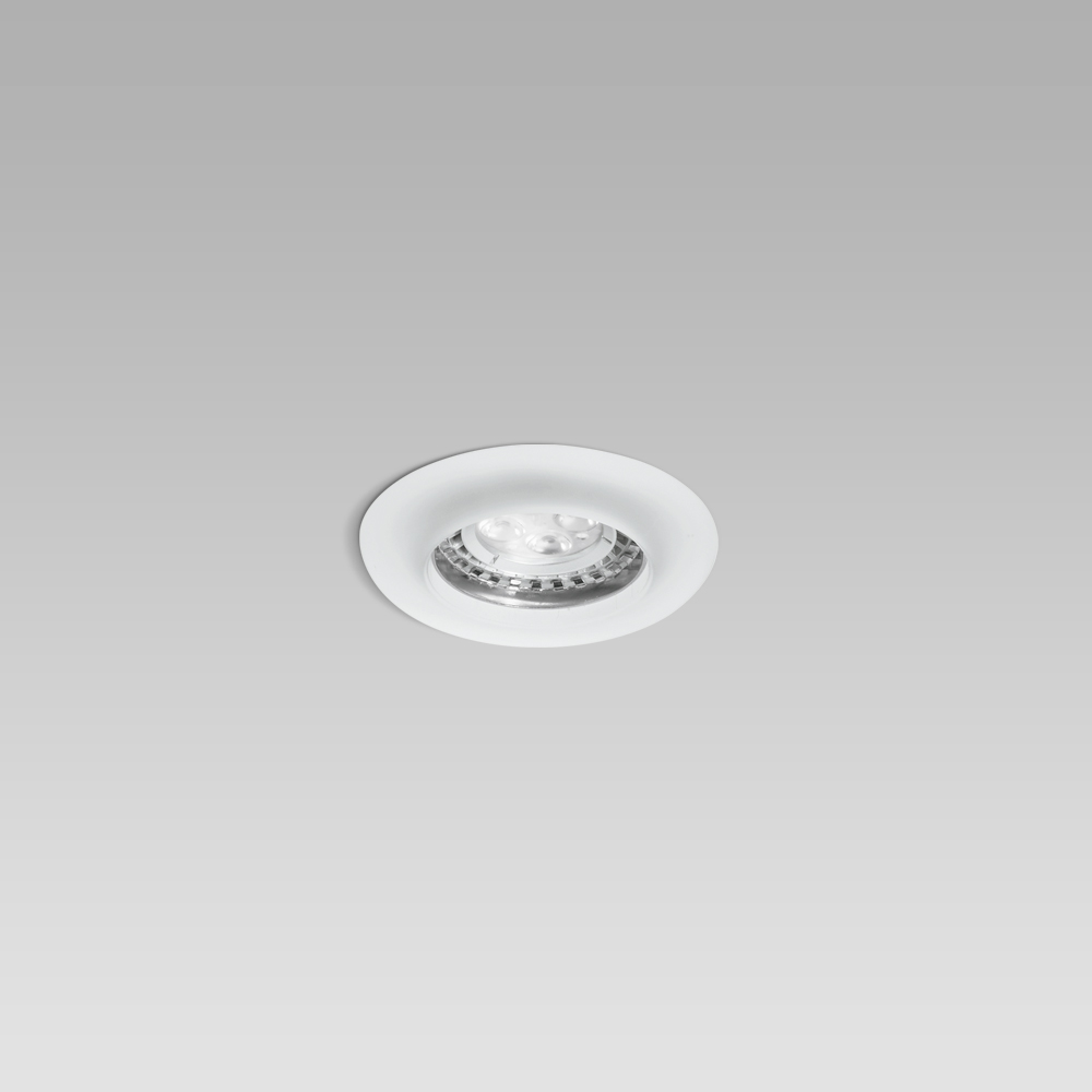 Apparecchio da incasso a soffitto per l'illuminazione di interni dal design elegante, con una vasta scelta di cornici